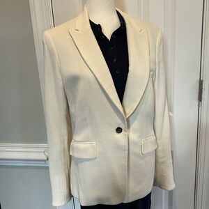 Veronica Beard White Blazer, Size 10, Very Good Condition